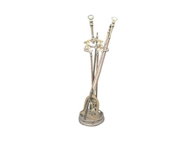 Vintage Brass Fireplace Tools