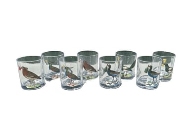 John Derian Bird Lowball Glasses, Set of Eight