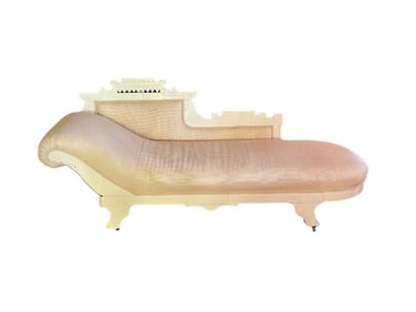 Victorian Eastlake Antique Chaise Lounge or Fainting Couch