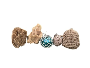 Nautical Sea Sponge & Buoy Collection