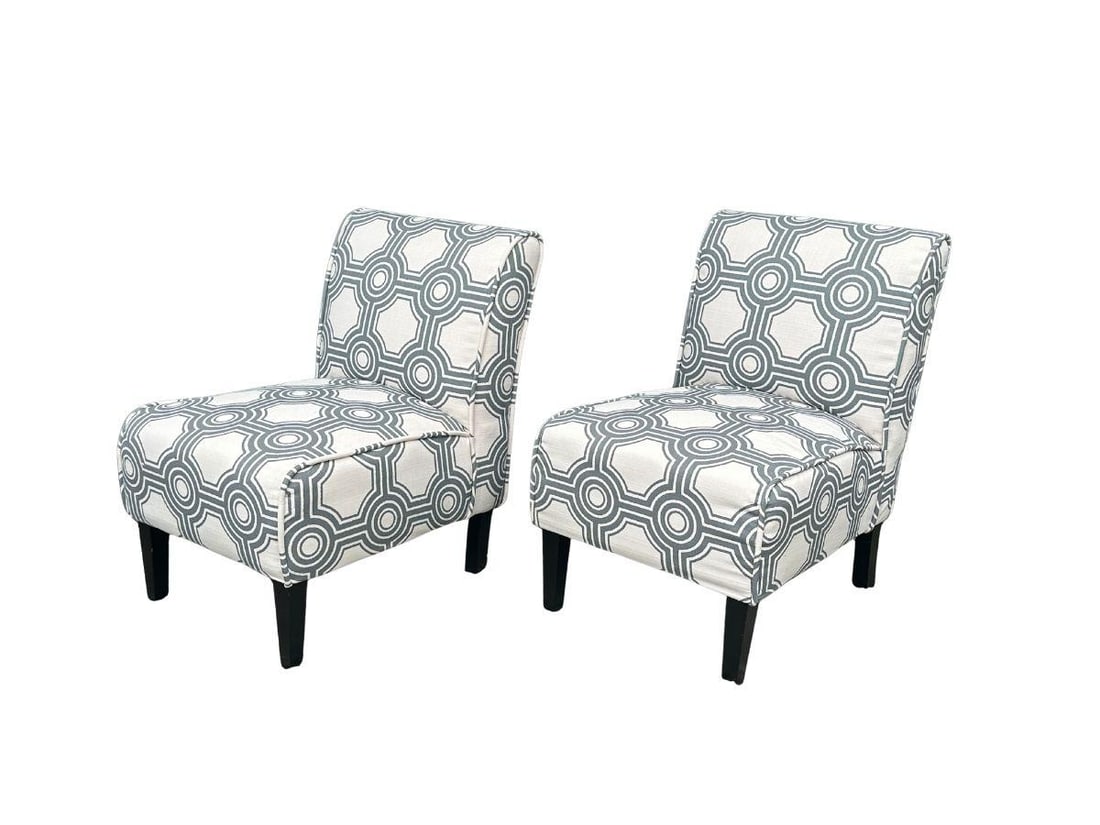 Custom Upholstered Slipper Chairs (1 of 11)