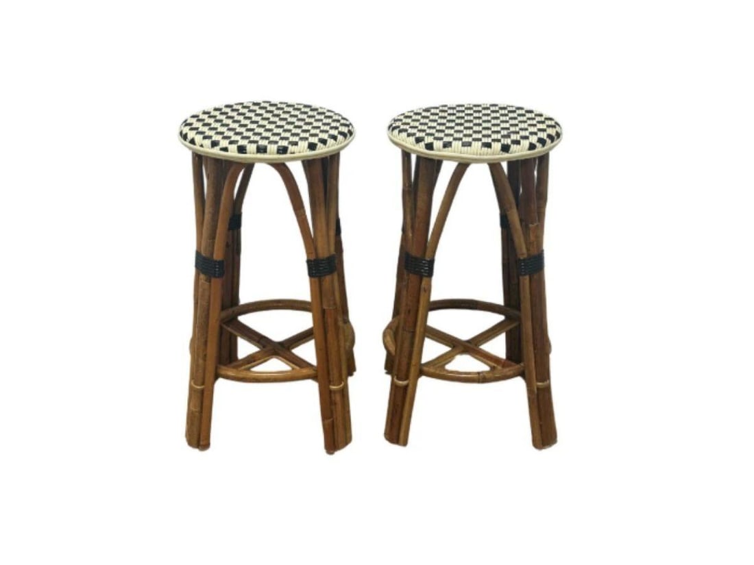 Vintage Italian Bistro Stools, Pair (1 of 7)