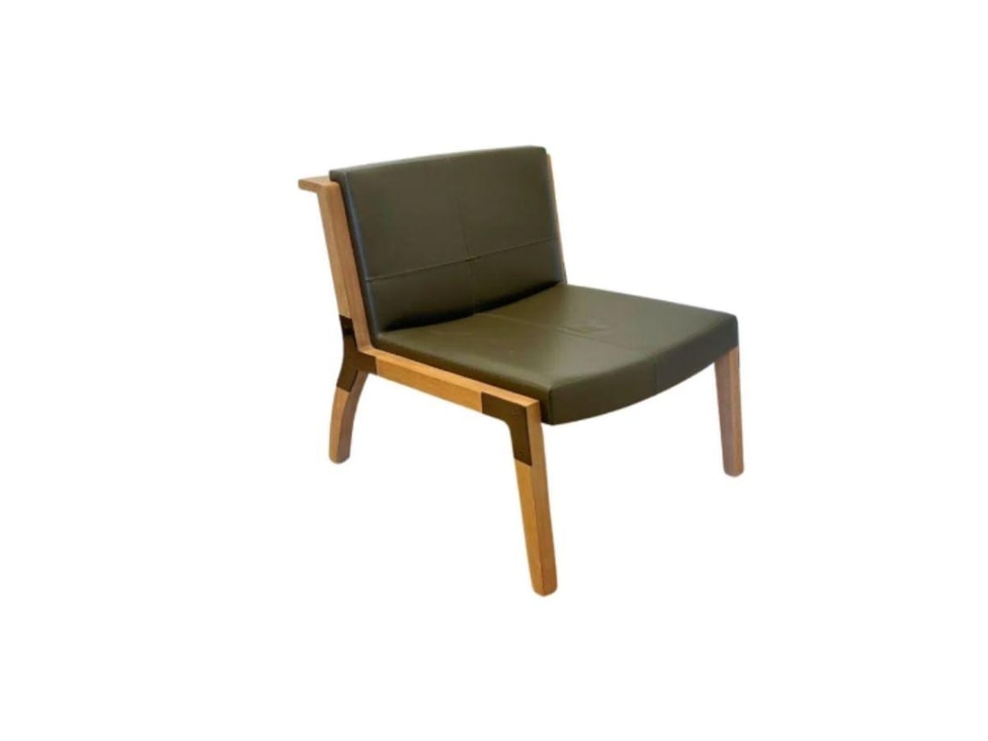Holly Hunt Hadrien Lounge Chair by Jean-Michel Wilmotte: 28in. w x 30in. d x 29in. h, Seat height: 16in.