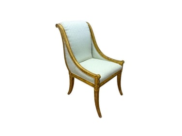 Gold Painted Empire Style Desk Chair