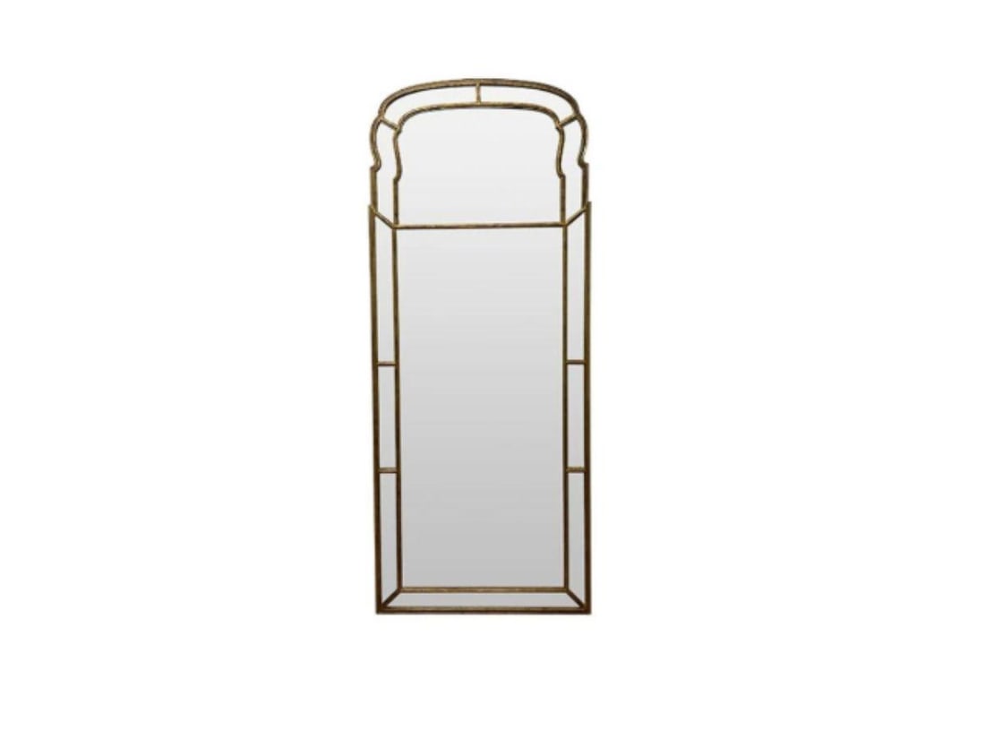Floor Mirror with Antiqued Glass: 35in. w x 84in. h x 2in. d