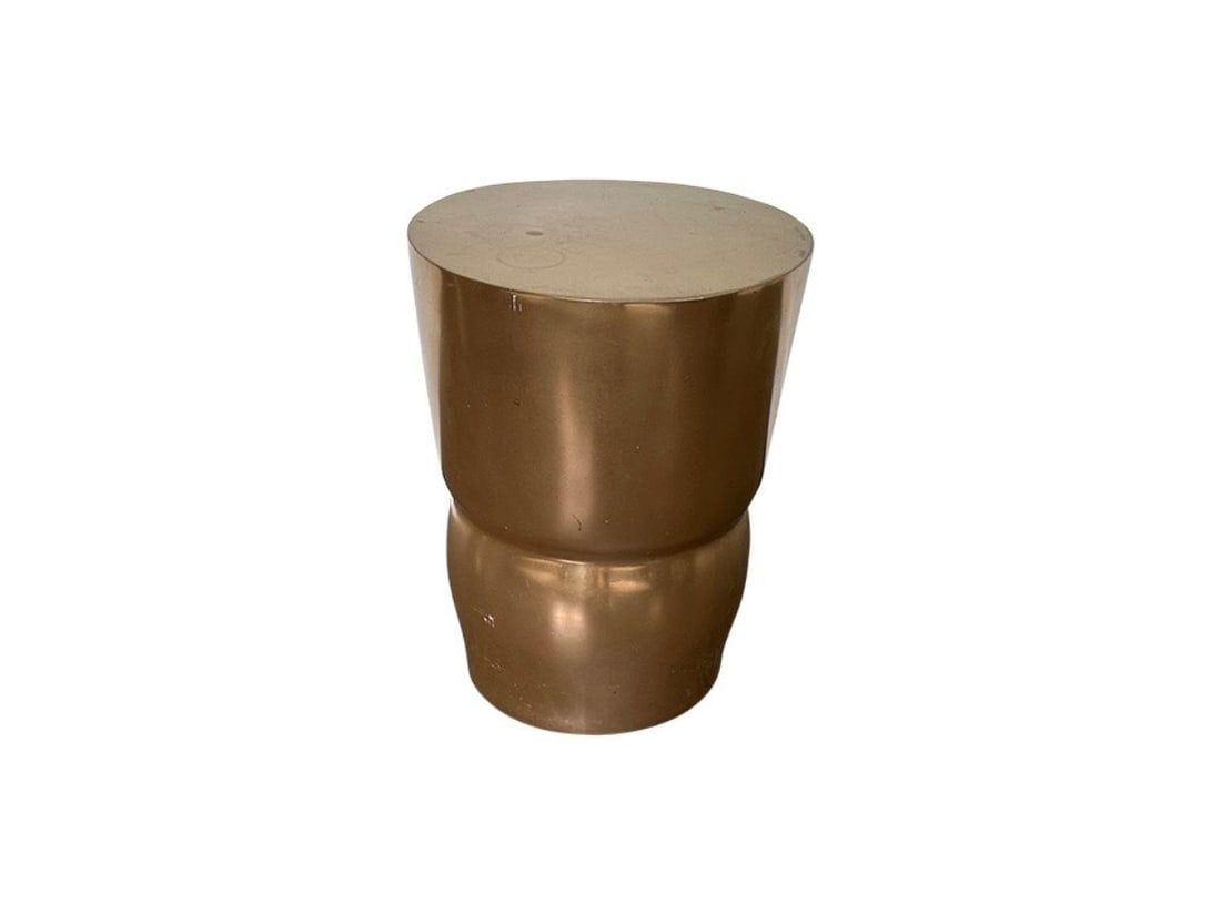 Phillips Collection Polished Bronze Stool (1 of 9)