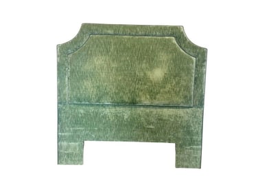 Custom Green Velvet Full/Queen Size Headboard