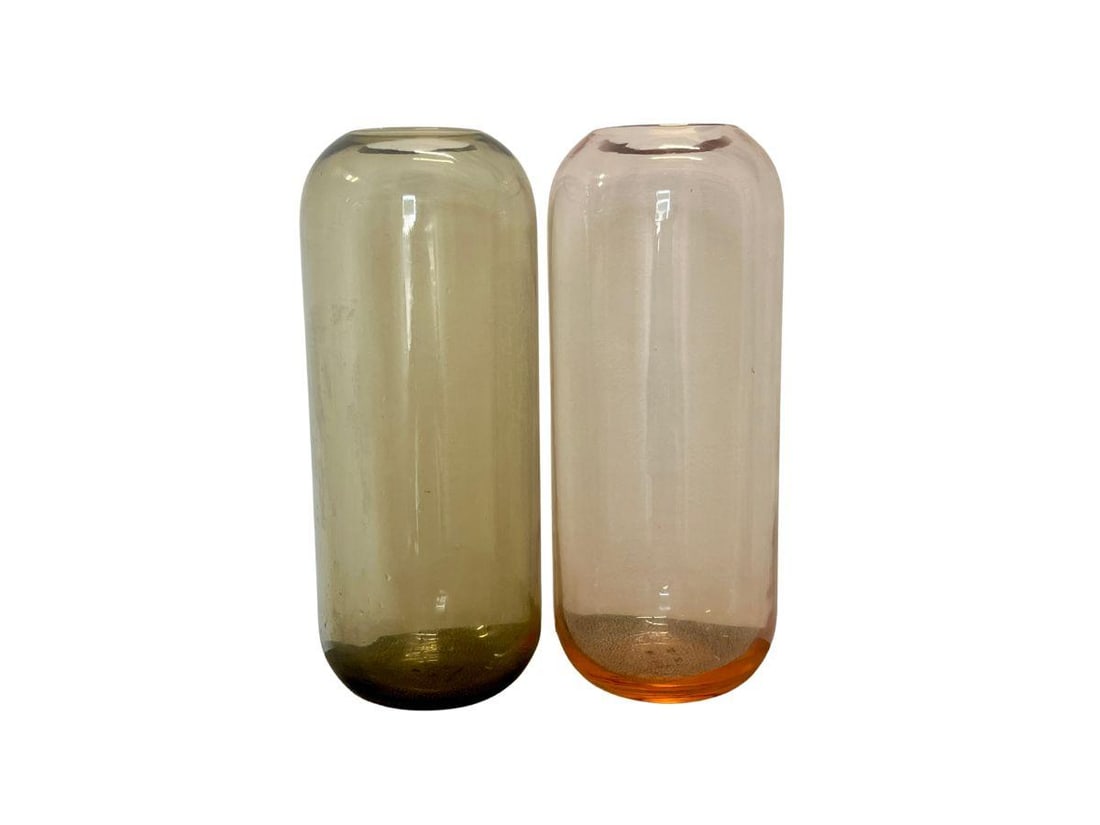 Hawkins NY Aurora Pill Vases, Set of Two: 5 in. diameter x 12.5 in. h