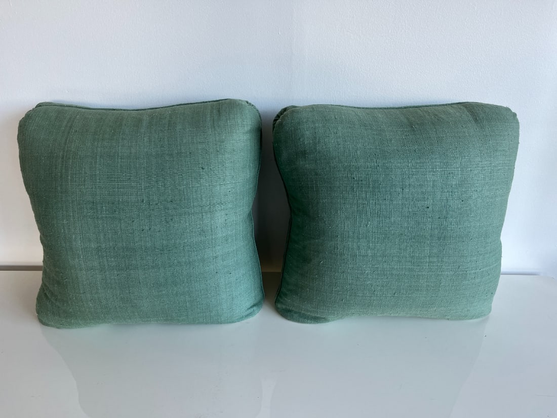 Forest Green Pillows, Pair - 2