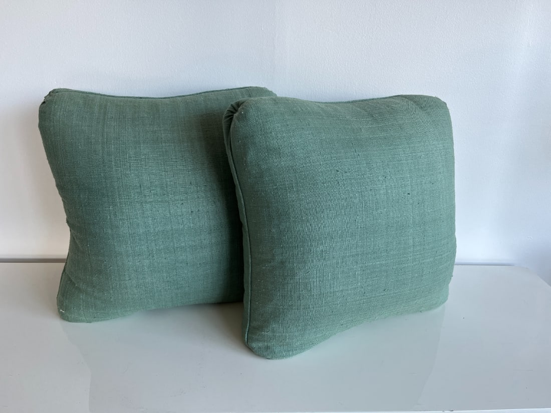 Forest Green Pillows, Pair - 3