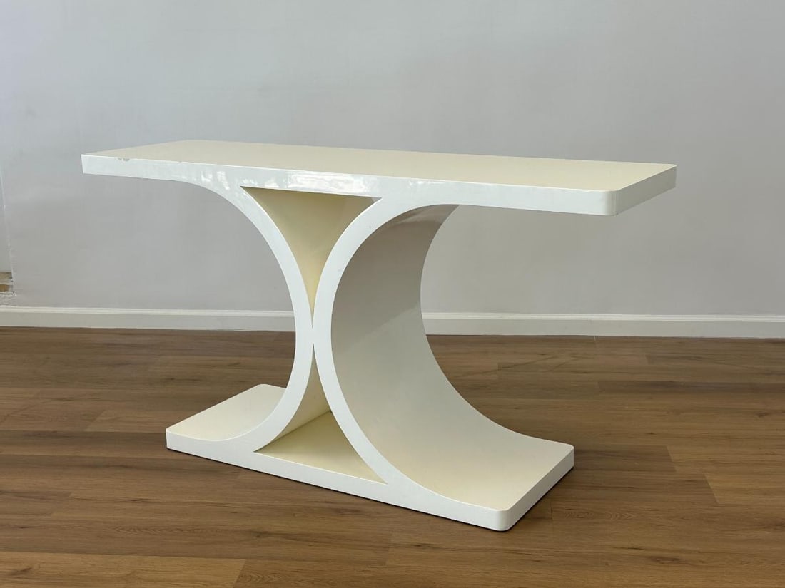 Karl Springer Style Lacquer Console Table - 3