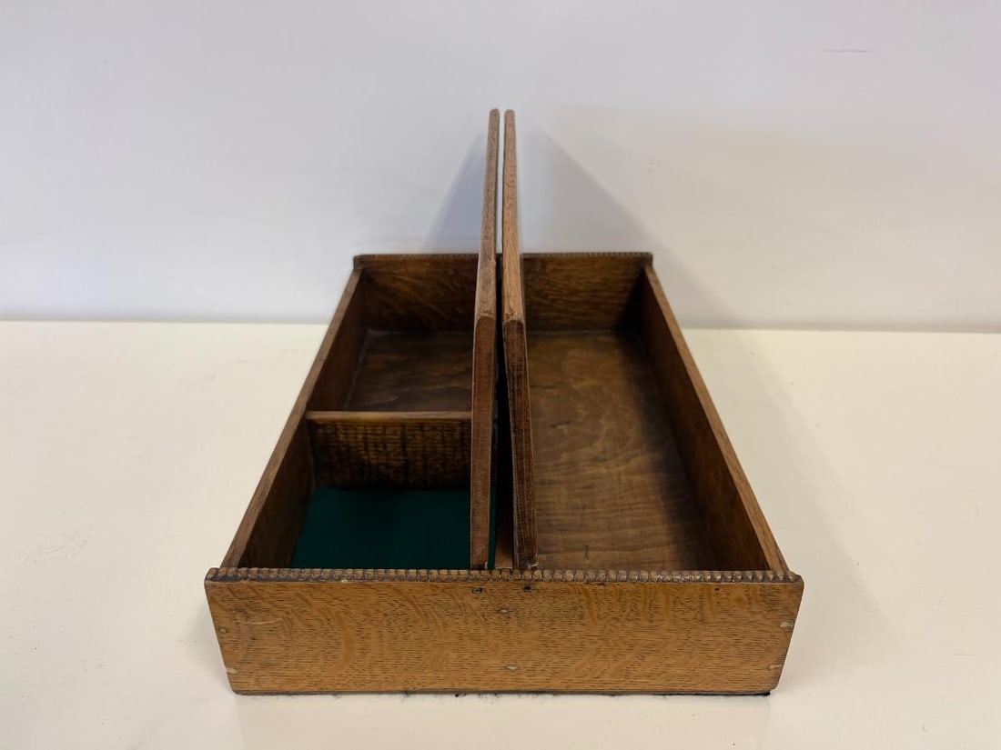 Antique Oak Tool Box - 6