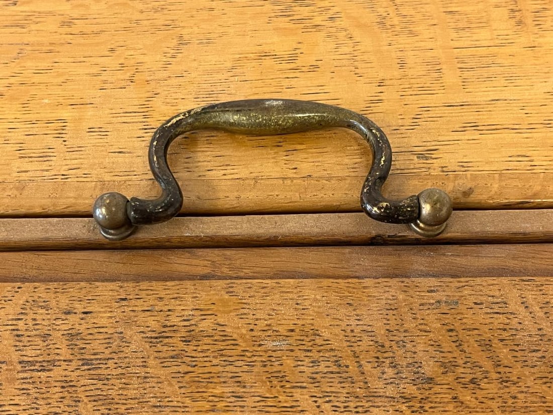 Antique Oak Tool Box - 7