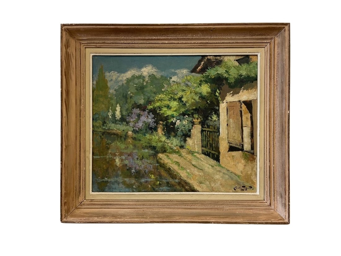 Savoie, Signed Charles Bizard, Oil on Canvas, Framed: 27.5in.w x 24 in.h x 3in.d. PLEASE READ BEFORE BIDDING: There are two scheduled pickup dates for this auction at our Stamford, CT warehouse: Friday, March 20th from 9:00 AM–12:00 PM and Friday, Marc