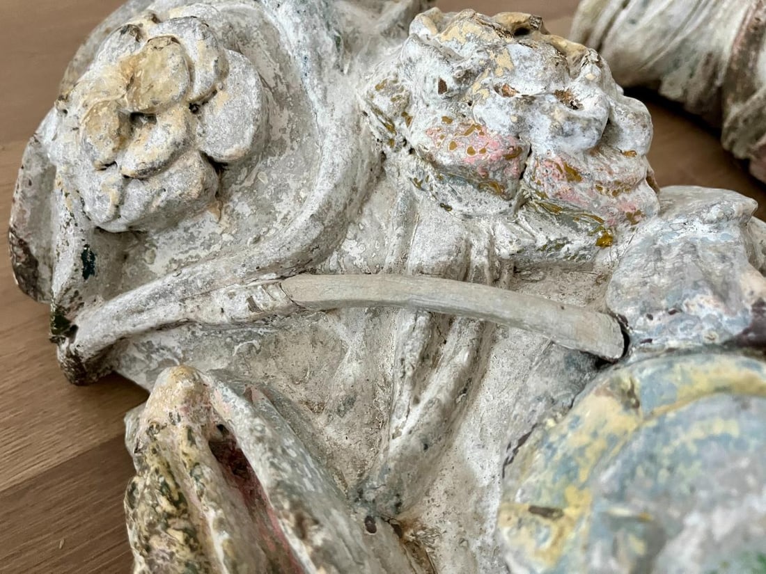 Antique Half Columns, Pair - 12