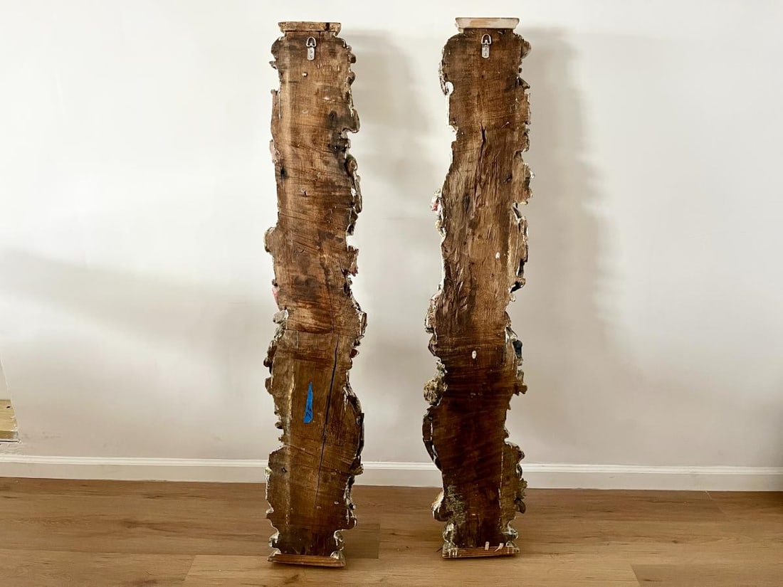Antique Half Columns, Pair - 15