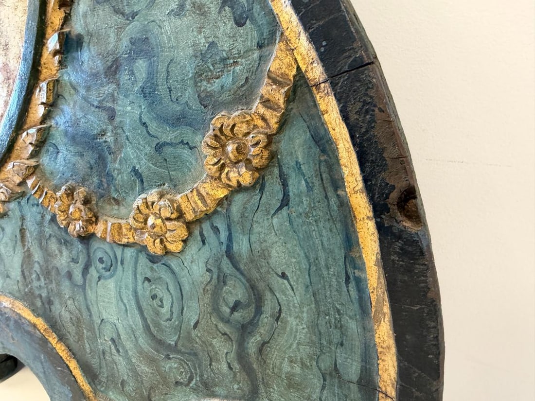 Antique Gilded Crown Panel - 5