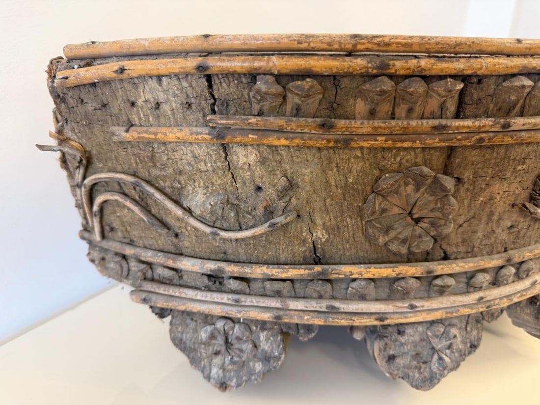 Rustic Jardiniere on Wheels - 4