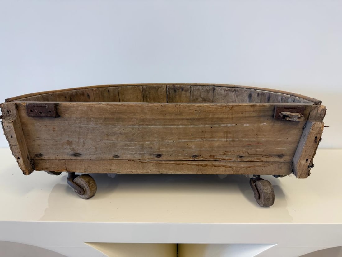 Rustic Jardiniere on Wheels - 7