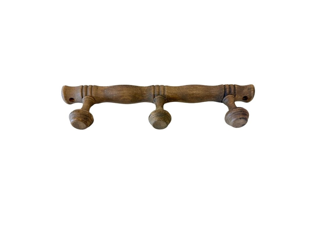 Vintage French Coat Hooks: 14in.w x 3.5in.d. PLEASE READ BEFORE BIDDING: There are two scheduled pickup dates for this auction at our Stamford, CT warehouse: Friday, March 20th from 9:00 AM–12:00 PM and Friday, March 27th