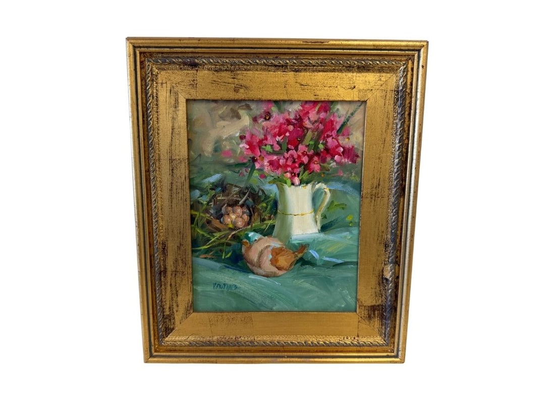 Still Life, Signed Lower Left, Oil on Canvas, Framed (1 of 4)