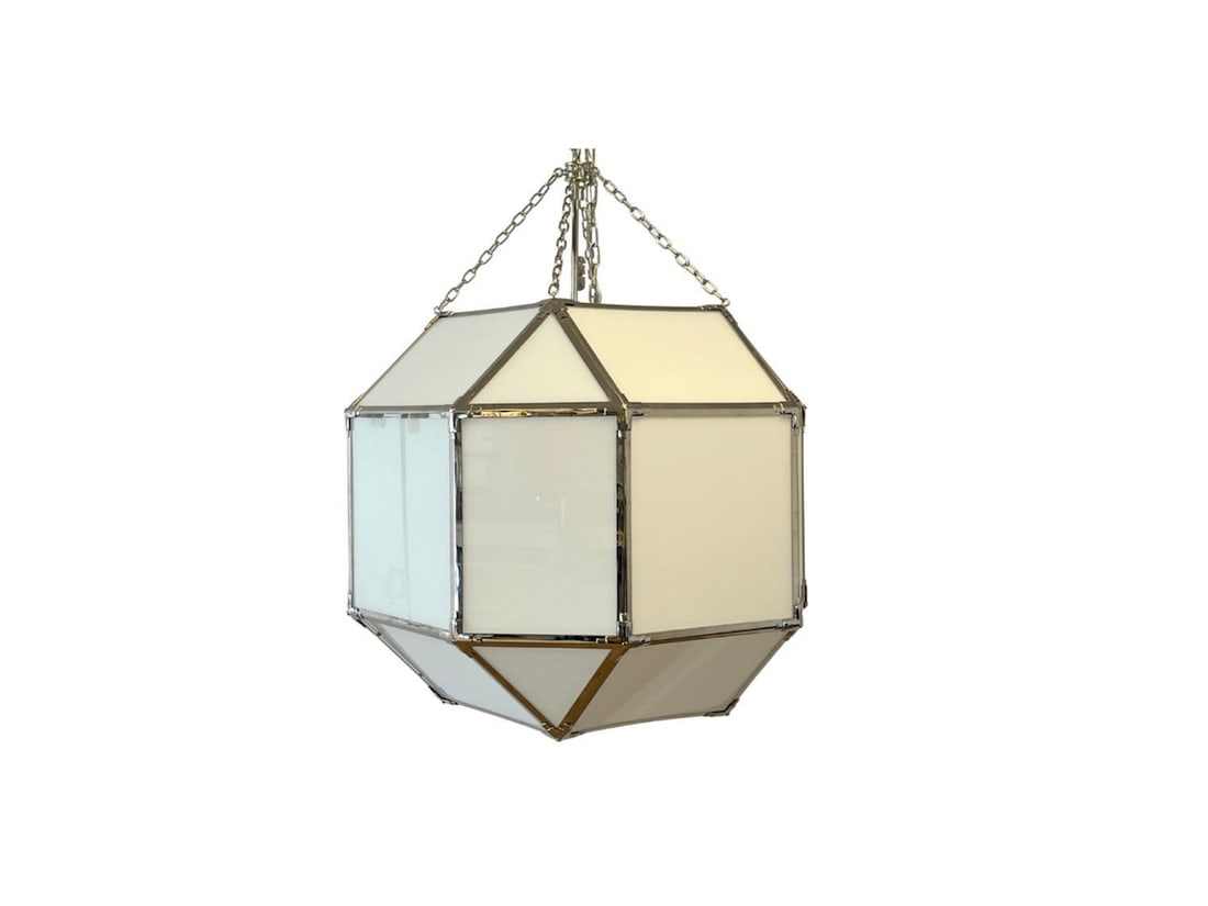 Visual Comfort Morris Grande Lantern in Polished Nickel (1 of 13)
