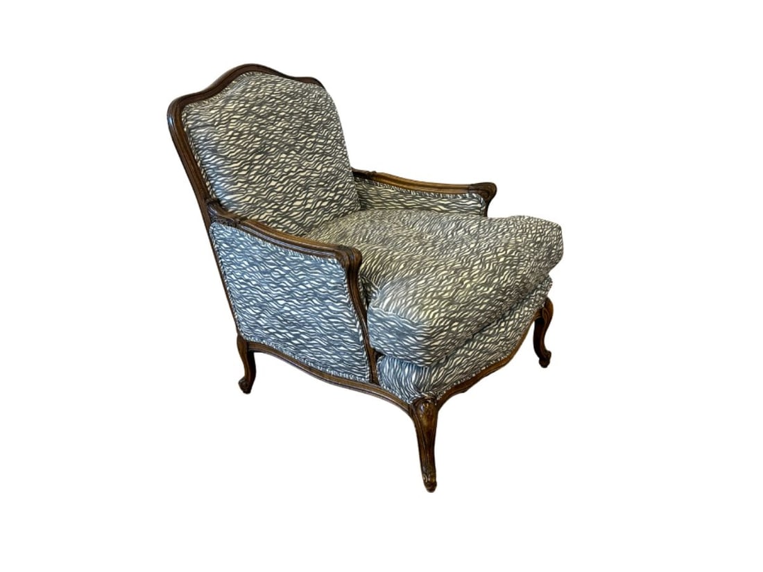 Antique Down Filled Louis XV Style Bergere (1 of 8)