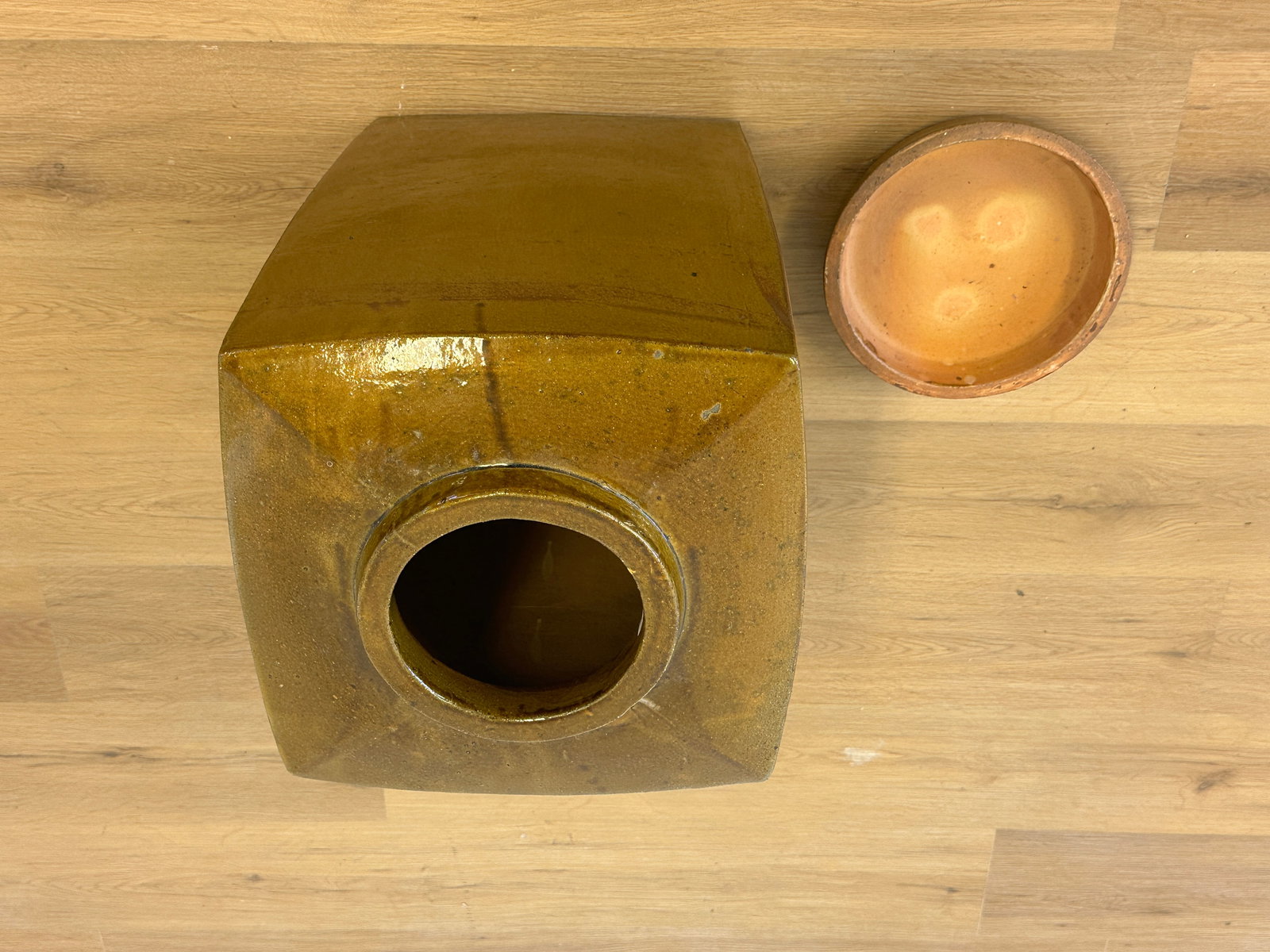 Large Glazed Ceramic Urn - 5