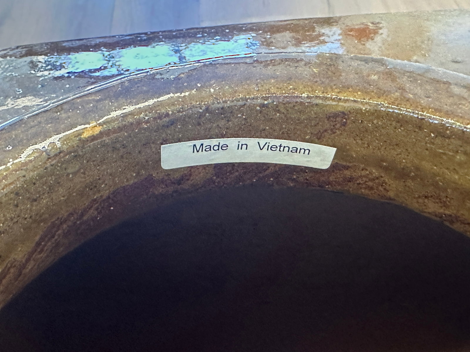 Large Glazed Ceramic Urn - 6