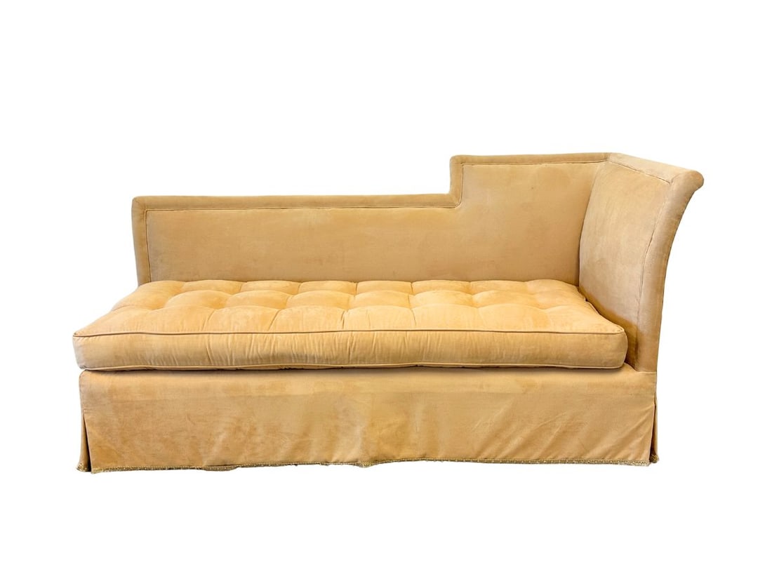 Tufted Suede Chaise Lounge (1 of 13)