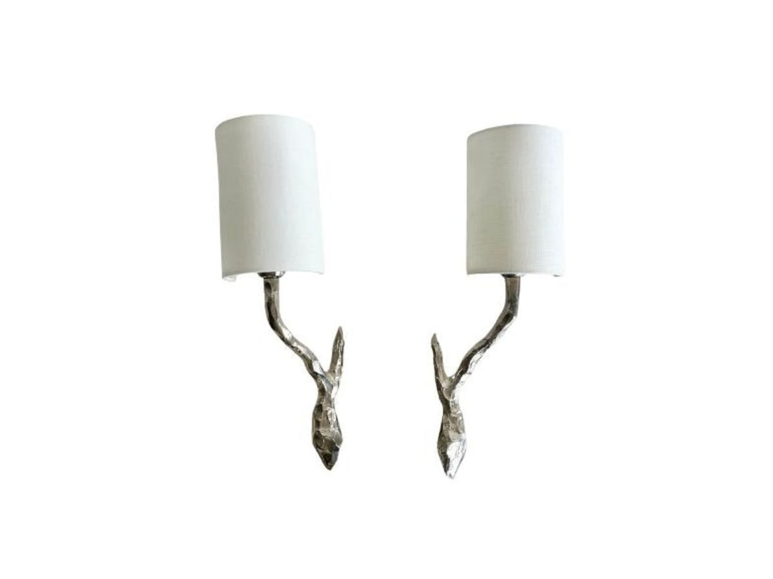 Vaughan Twig Wall Lights, Pair: 5.5in. w x 14.5in. h x 5.5in. d PLEASE READ BEFORE BIDDING: There are two scheduled pickup dates for this auction at our Stamford, CT warehouse: Friday, April 24th from 9:00 AM–12:00 PM and Friday,