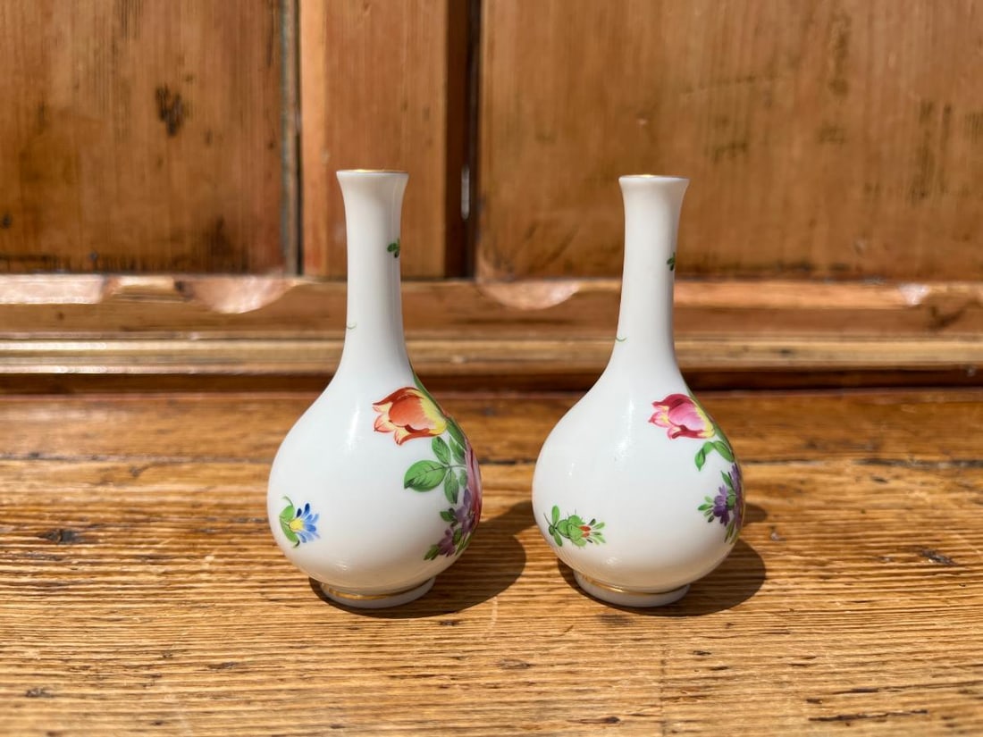 Herend Printemps Bud Vases, Pair - 5