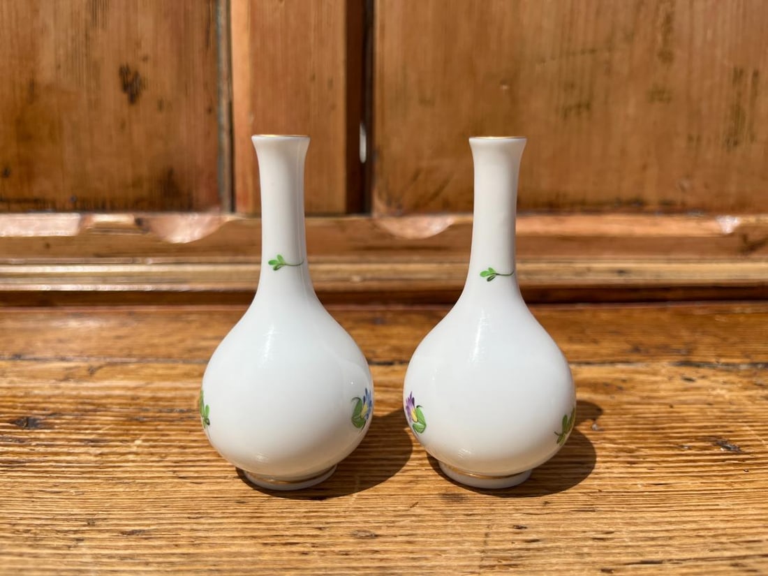 Herend Printemps Bud Vases, Pair - 6