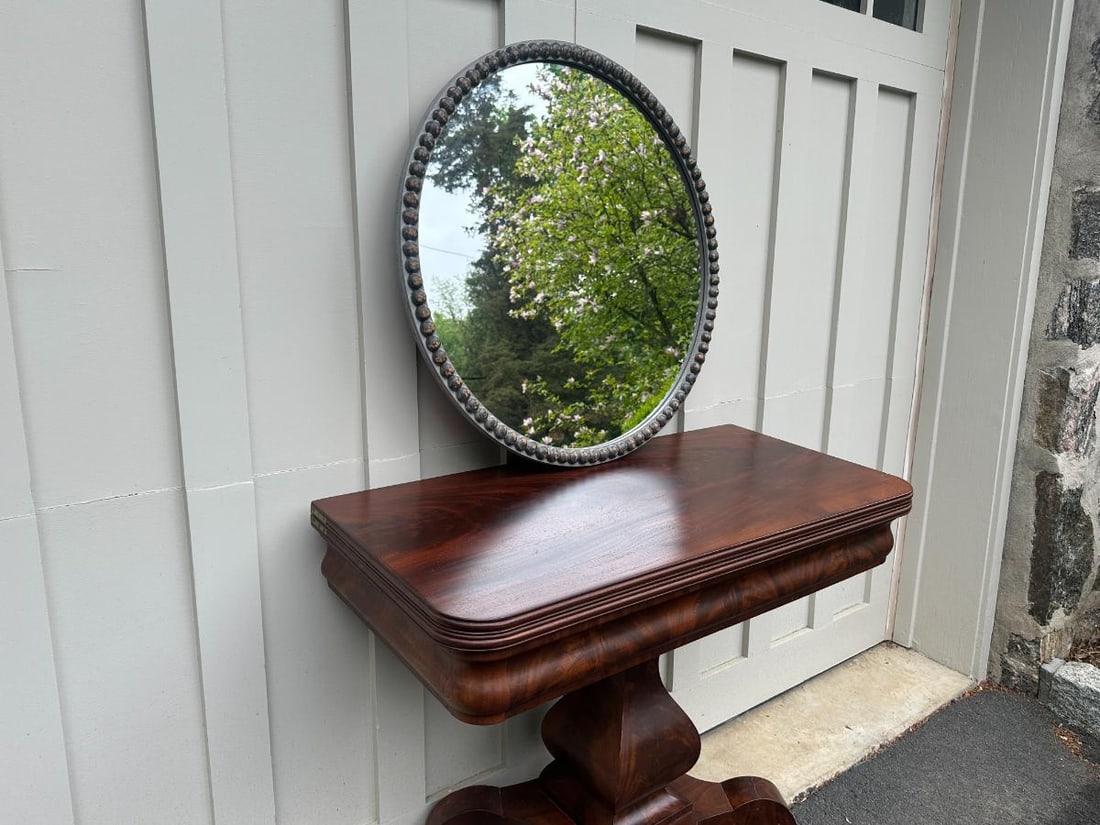 Round Beaded Jenny Lind Style Mirror - 3