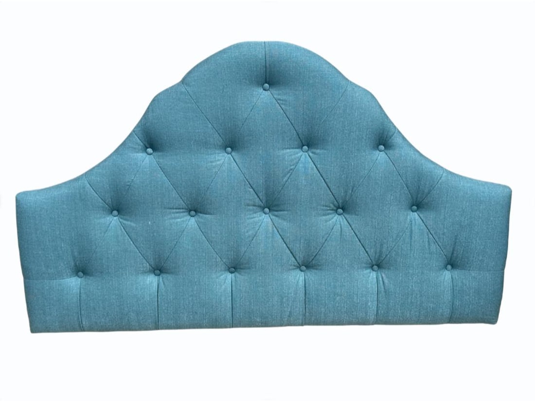 Turquoise Tufted Headboard (1 of 5)