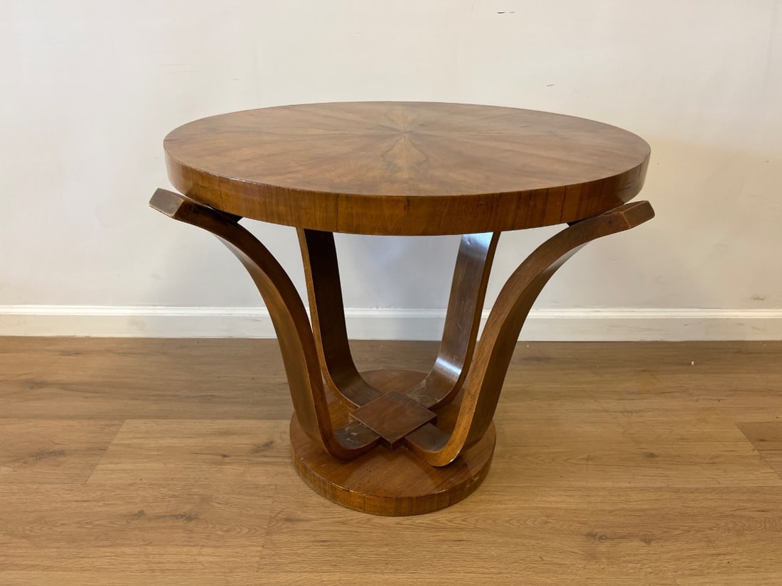 Art Deco Walnut Table - 2