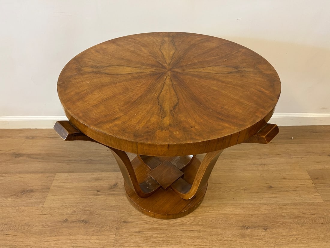 Art Deco Walnut Table - 3