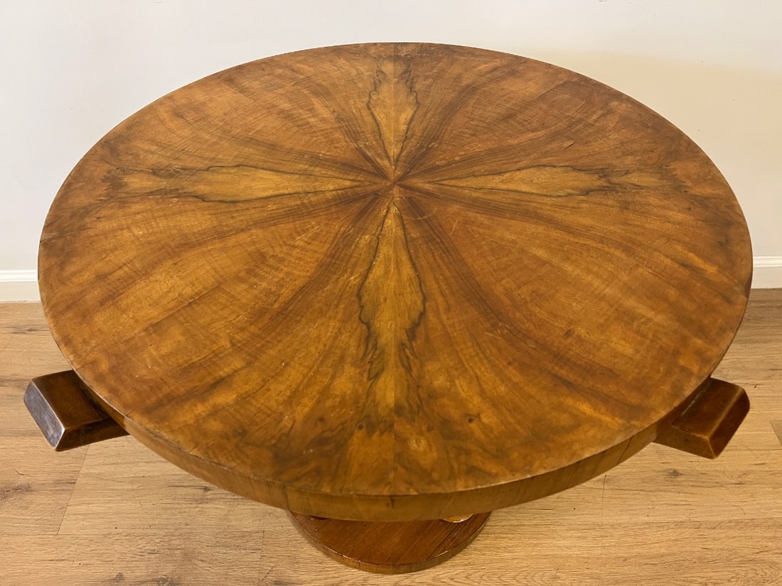 Art Deco Walnut Table - 4
