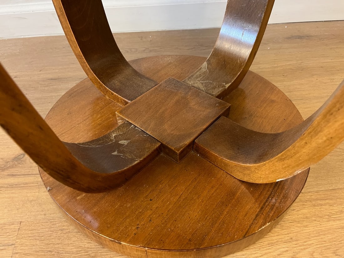 Art Deco Walnut Table - 5