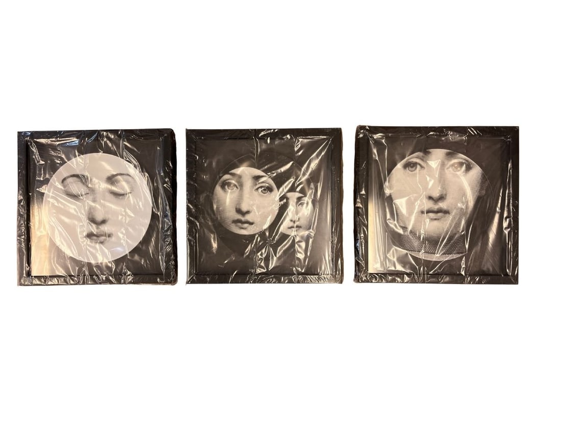 Framed Fornasetti Tema E Variazioni Plates (1 of 6)