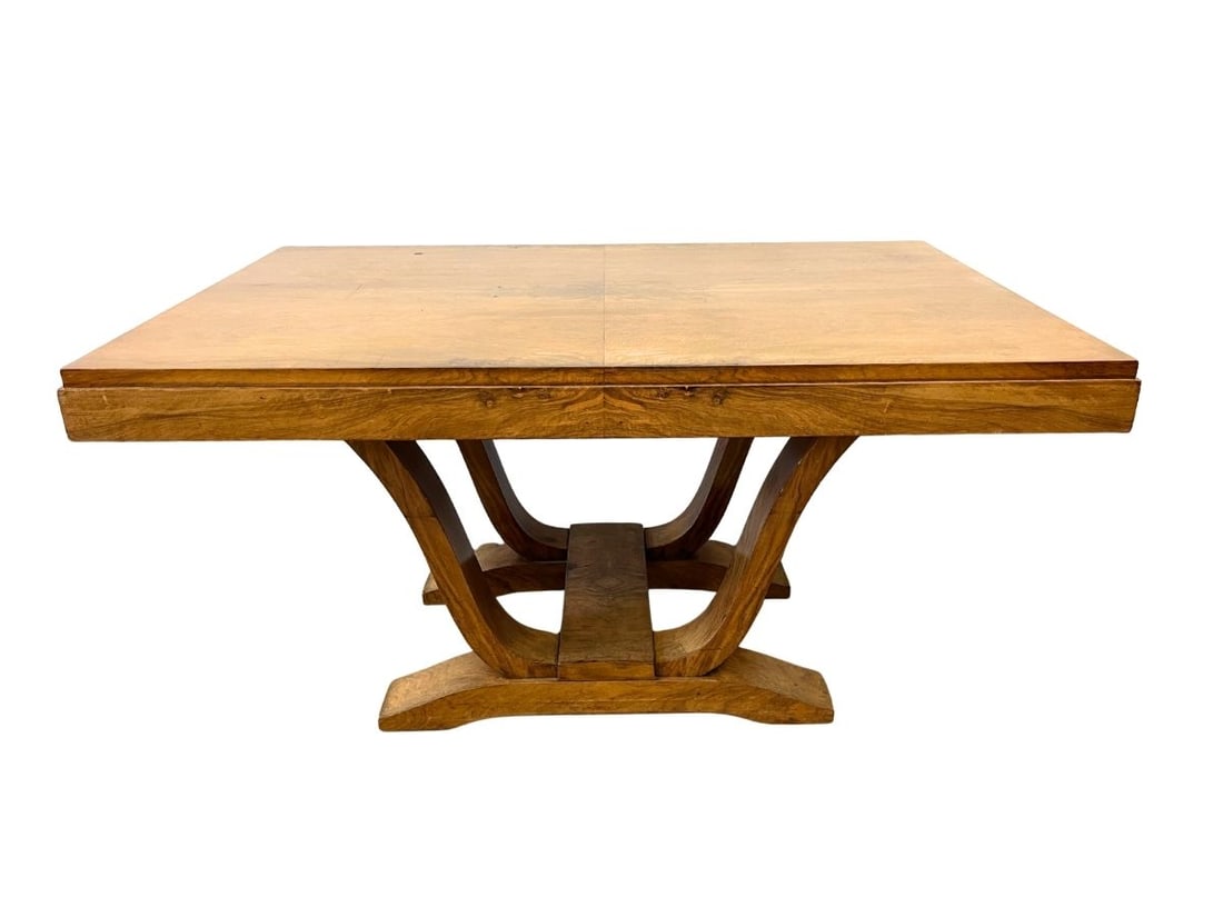 Vintage 1920s Art Deco Dining Table: 55in w x 36 in d x 29in h