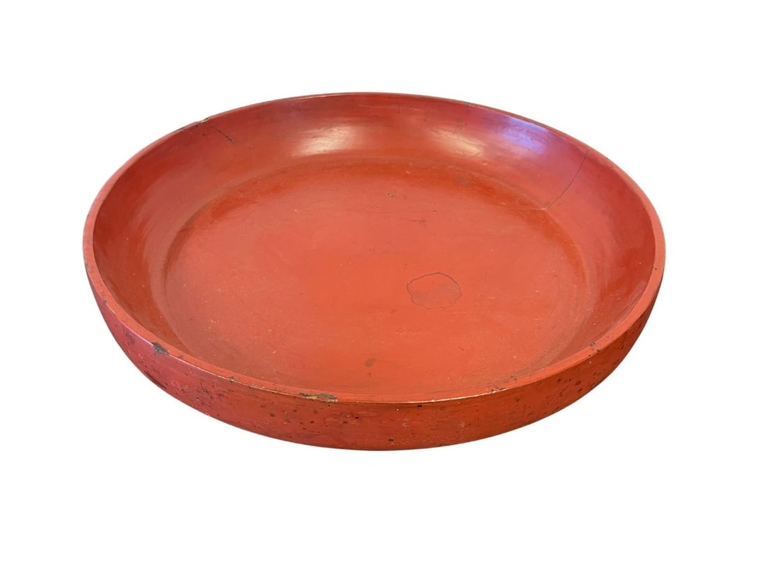 Asian Round Red Tray (1 of 9)