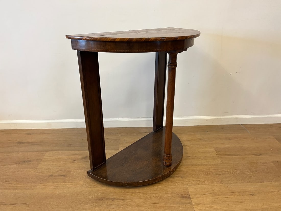 Antique Walnut Console Table - 10