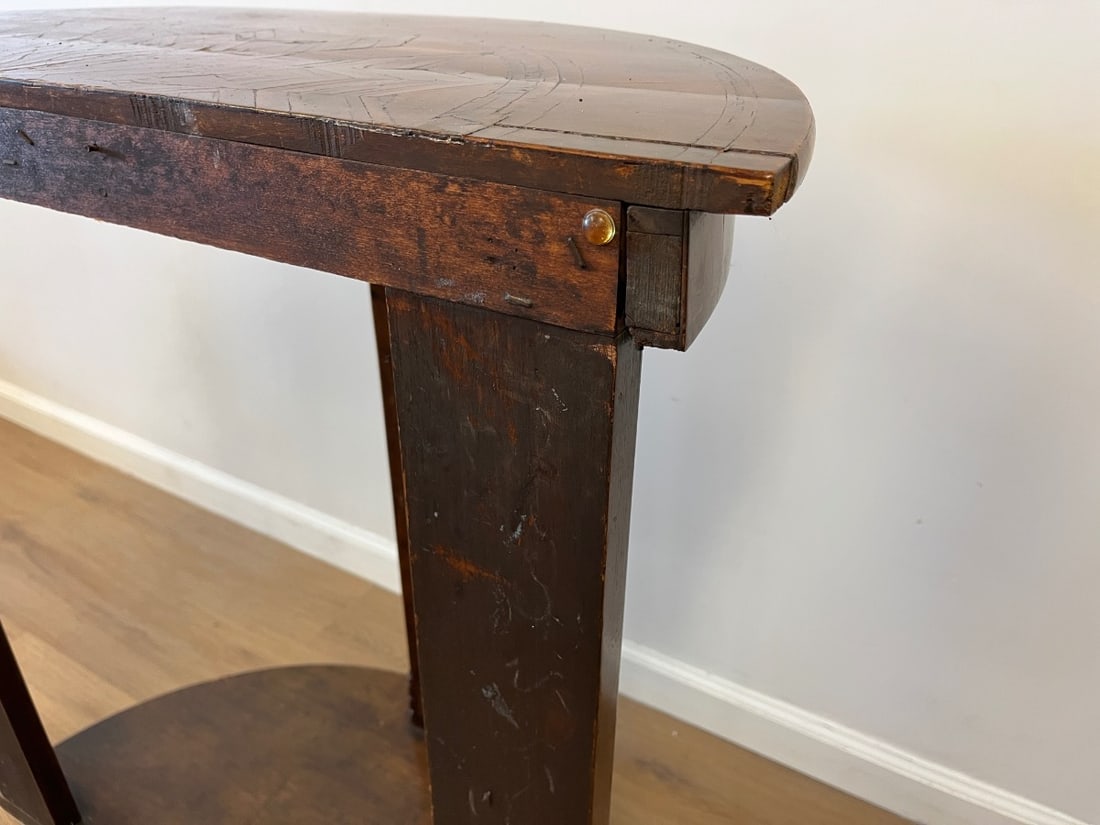 Antique Walnut Console Table - 12