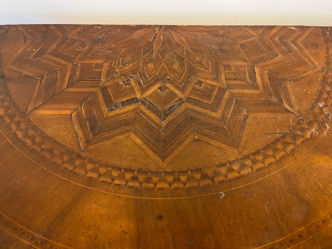 Antique Walnut Console Table - 5