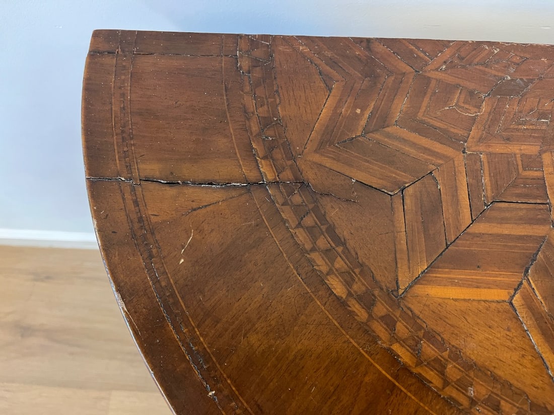 Antique Walnut Console Table - 6