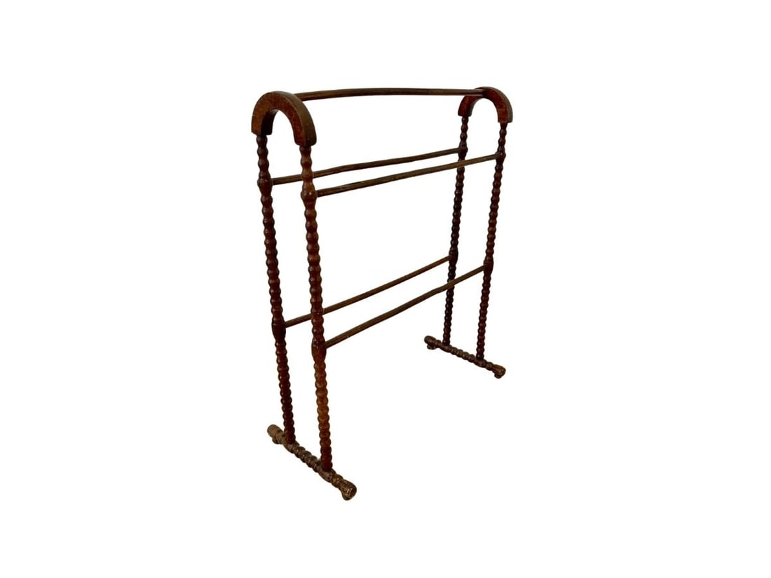 Bobbin Turned Quilt Rack: 23in w x 10in d x 28.75in h