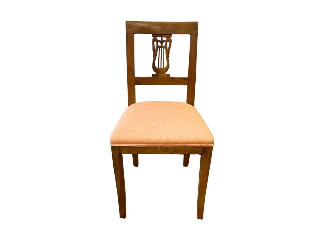 Antique Side Chair with Lyre Back (1 of 6)