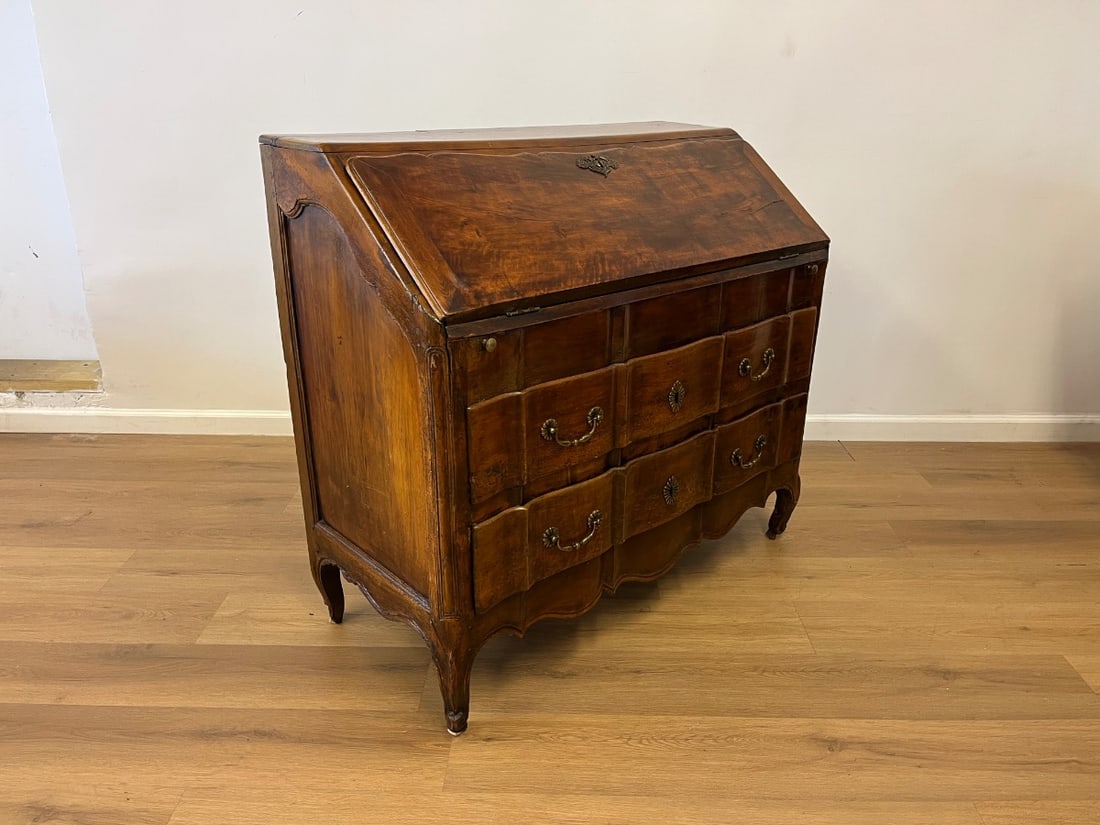 Antique Drop Front Desk - 12