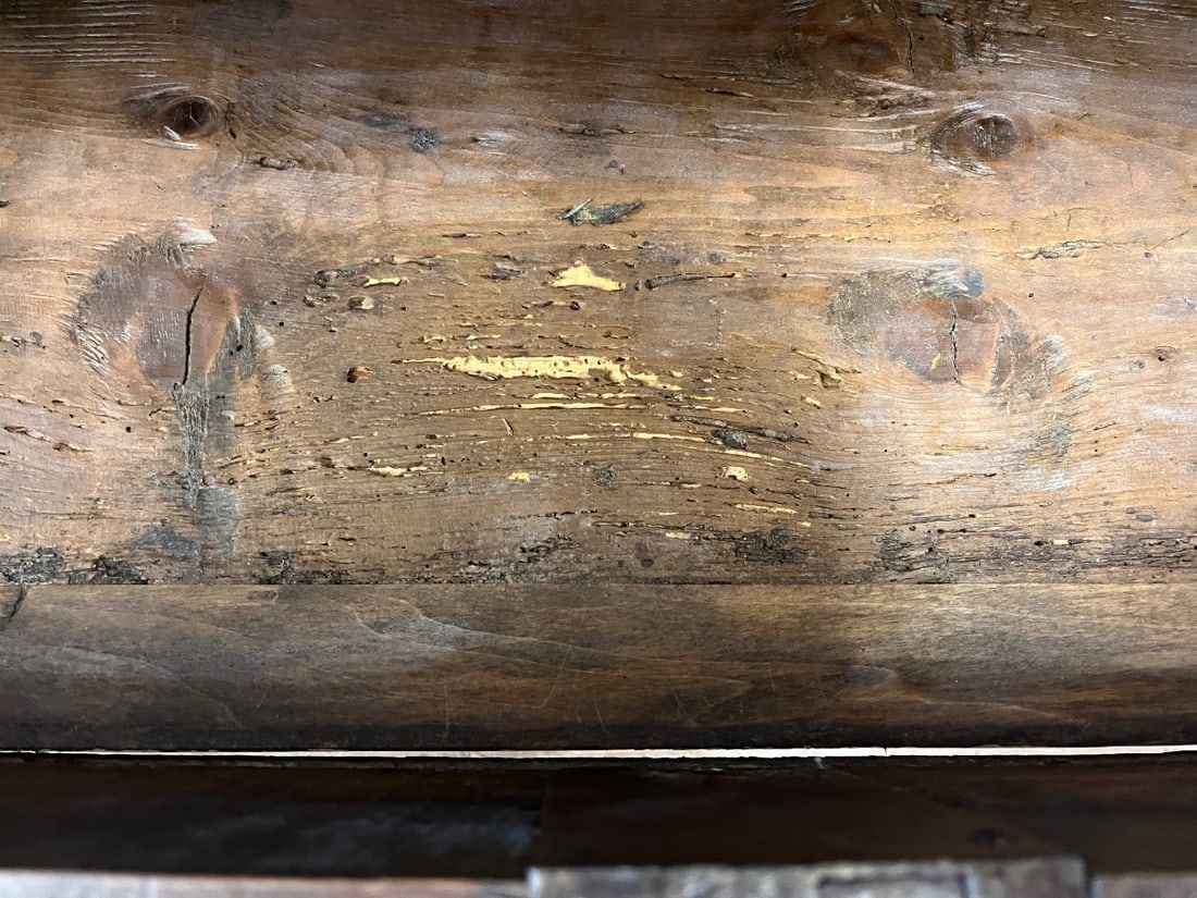 Antique Drop Front Desk - 5